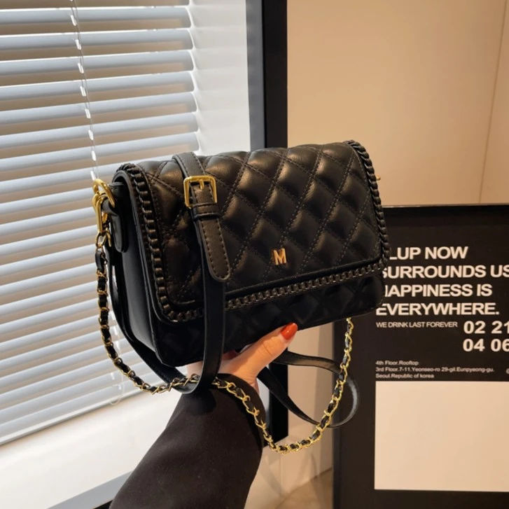 高级感包包2024新款时尚小香风链条小方包女士包包百搭单肩斜挎包