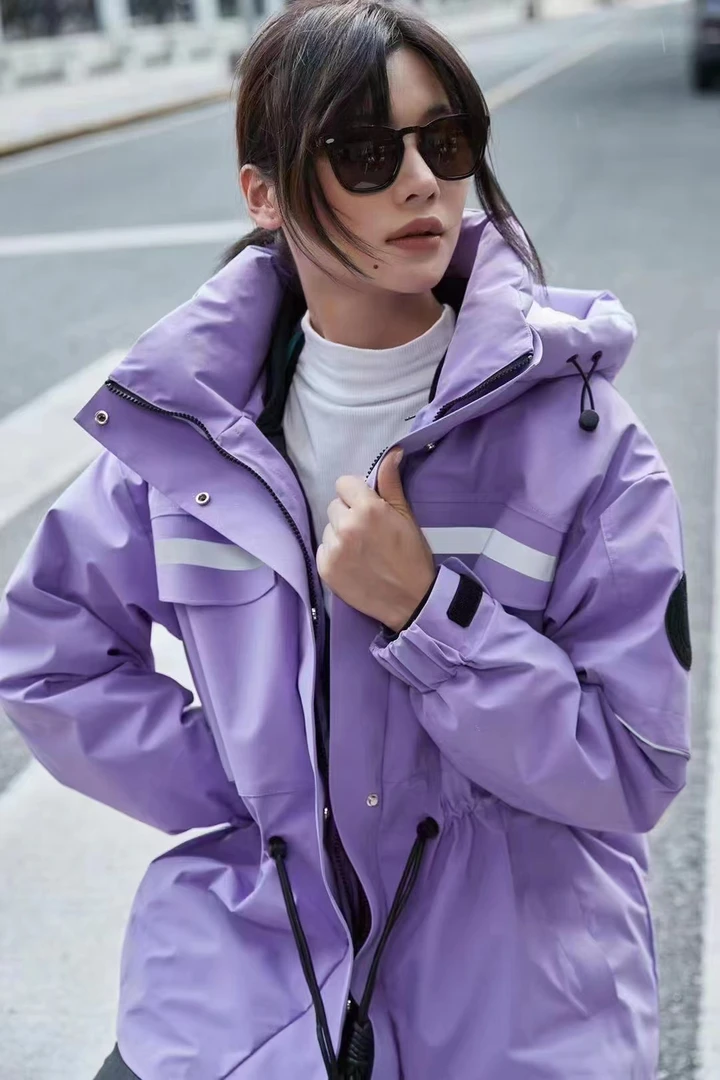 【Mcc精选】时尚高端鹅绒服中长款三穿加厚鹅潮外套防风保暖