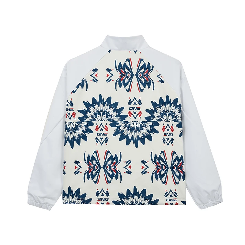 女2022秋季新款单夹克宽松运动外套休闲百搭印花潮服562219603S