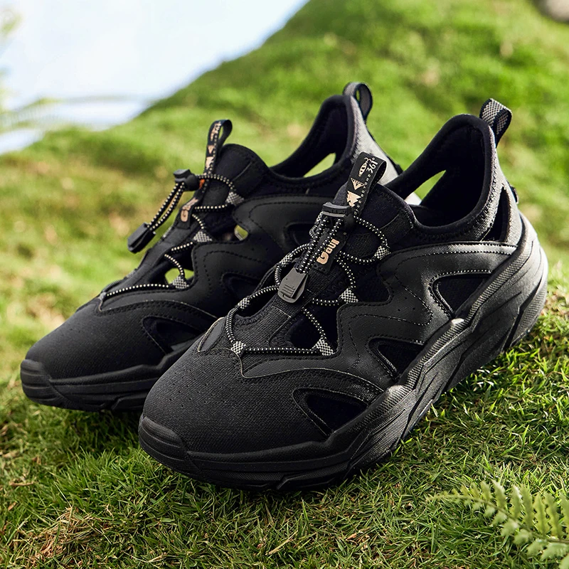 361°男运动鞋2024年夏季户外外穿男镂空包头时尚休闲鞋672426703