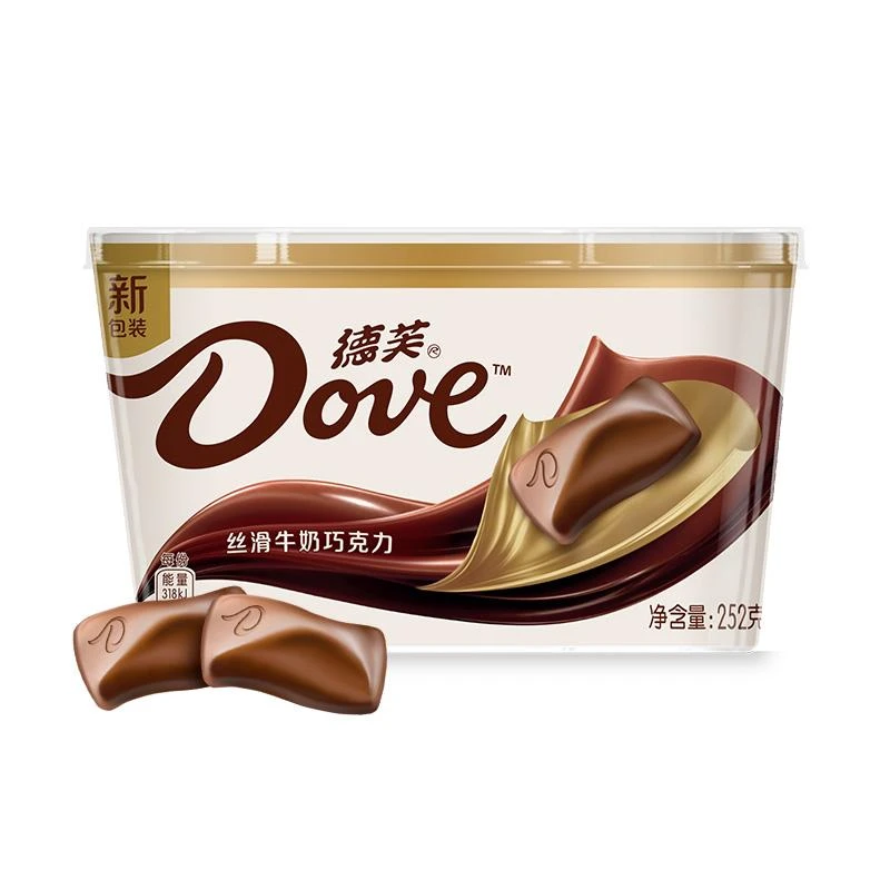 德芙丝滑牛奶巧克力碗装252g