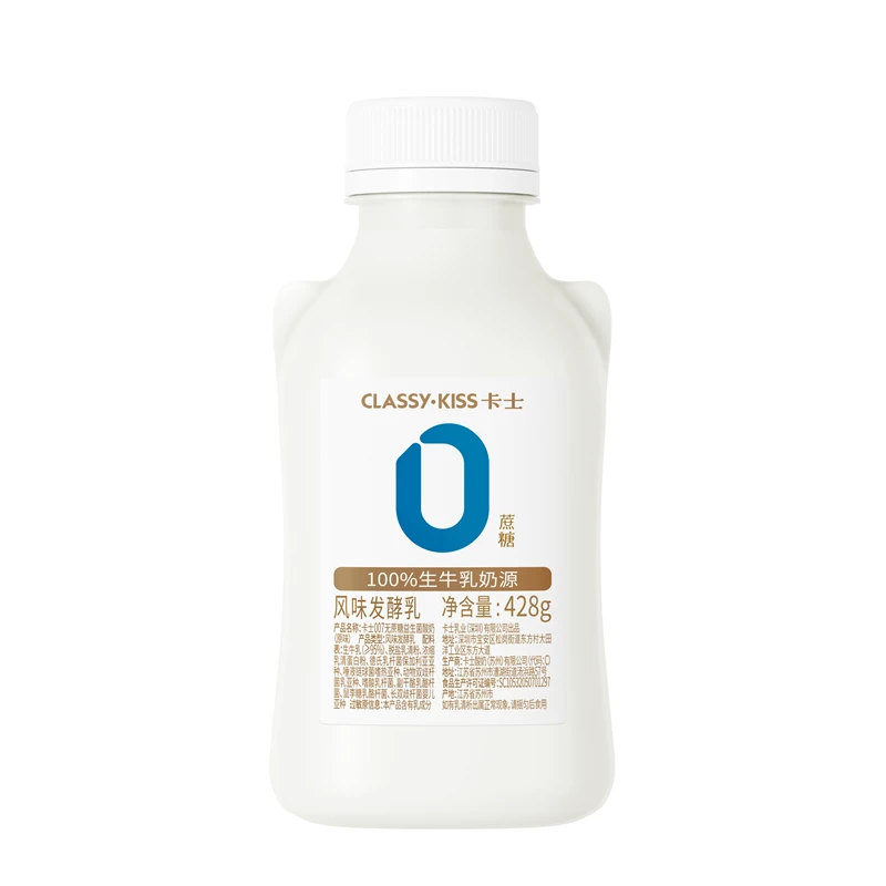 卡士007无蔗糖益生菌酸奶原味428g