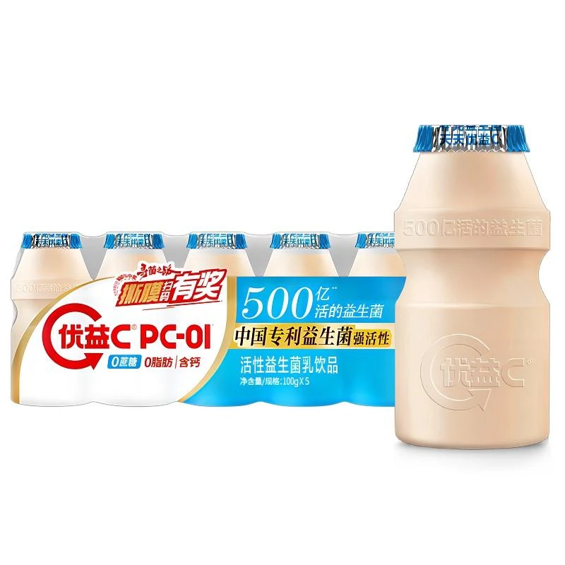 蒙牛优益C活菌型乳酸菌饮品0蔗糖100gx5