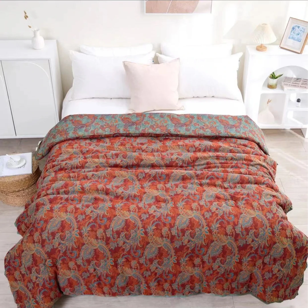 【麦斯—双人被】2.0*2.3米全棉双层纱秋冬被可机洗