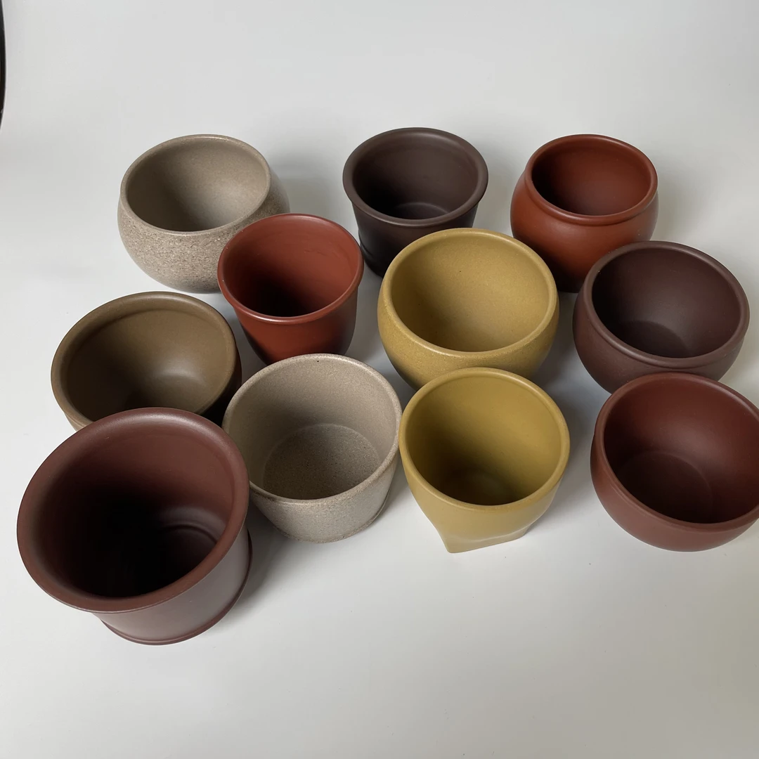 随机原矿精美紫砂杯一只