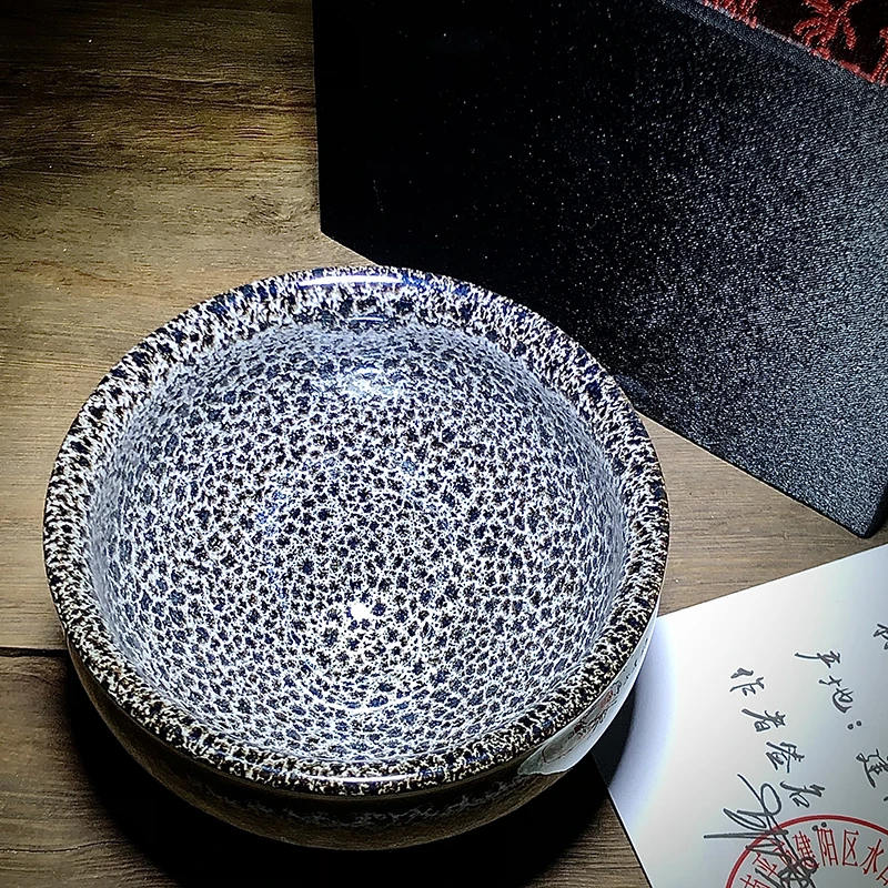 建窑建盏将军手工金钱豹纹主人杯功夫茶盏杯窑变茶具茶器品茗杯男