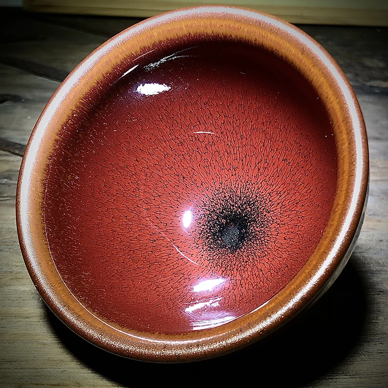 兔毫仿古茶杯建盏纯手工主人杯大号陶瓷功夫窑变天目茶具品茗盏杯