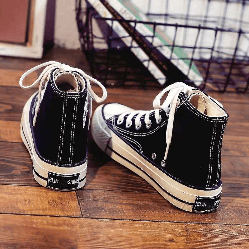 202新款帆布鞋女鞋高帮鞋休闲潮鞋韩版潮流百搭原宿风320
