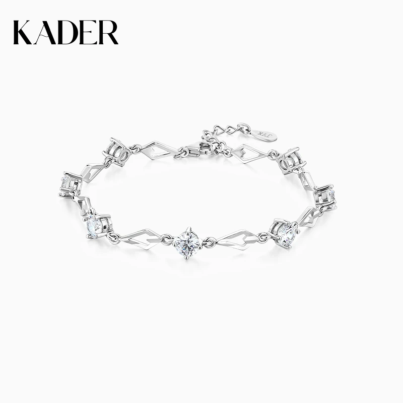 KADER/卡蒂罗 合金手链 菱光之恋手链999银新款轻奢手链生送女友