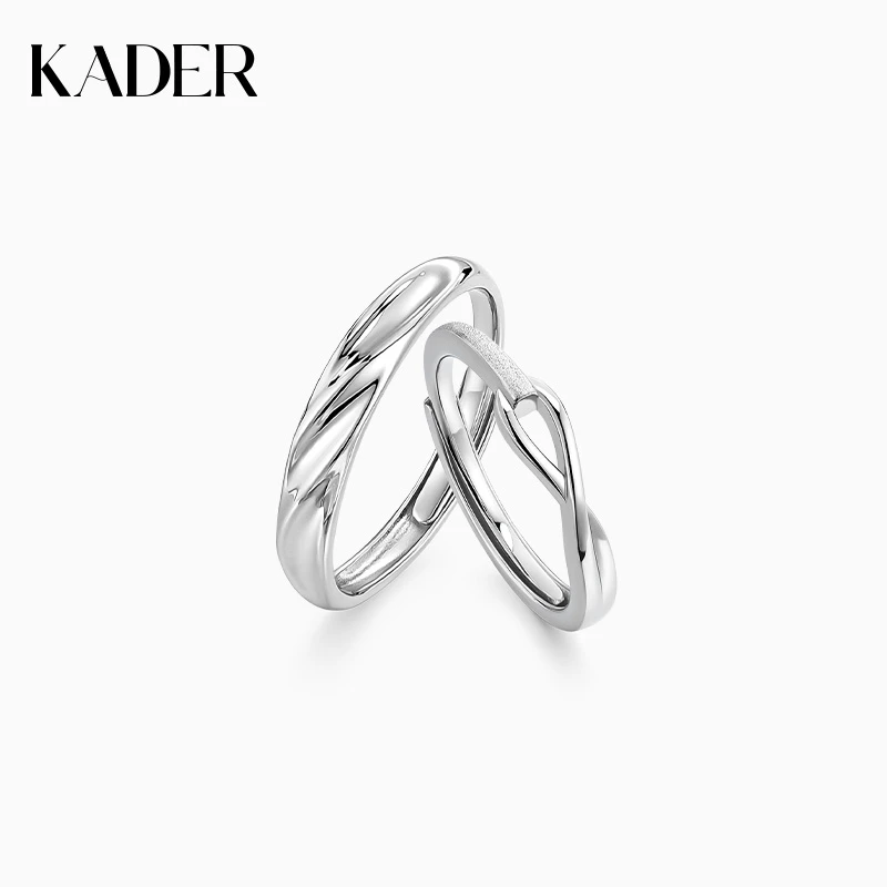 KADER/卡蒂罗 925银戒指 鲁伯特之泪情侣对戒小众简约时尚精致