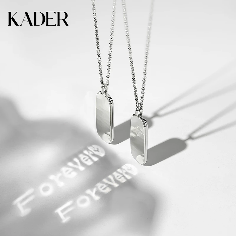 KADER/卡蒂罗 坠链均925银合成锆石 以光之名系列光之永恒项链