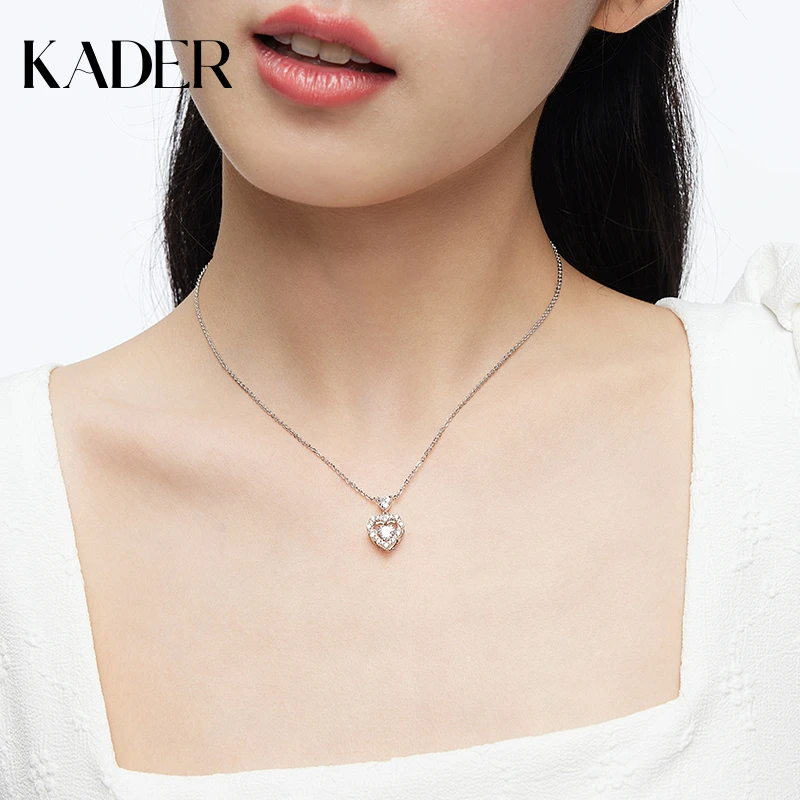 KADER/卡蒂罗 坠链均925银 守护甜心项链女轻奢小众闺蜜简约精致