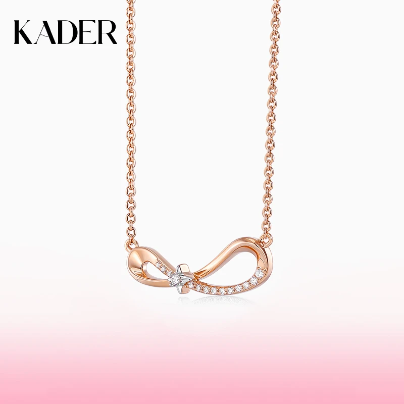 KADER/卡蒂罗 坠链均925银 无限星芒项链轻奢小众锁骨链简约精致