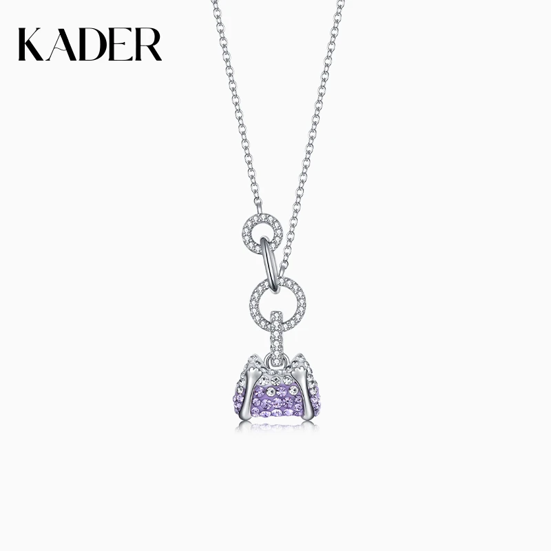 KADER/卡蒂罗 坠链均925银 三不猫水钻项链女多巴胺项链小众设计