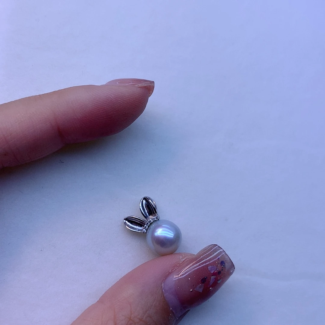 【闪购商品】淡水珍珠吊坠(不含链)银S925镶嵌