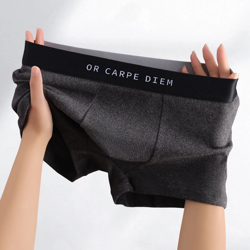 潮流棉质男士内裤男生新款舒适运动平角裤男式青年透气四角短裤衩