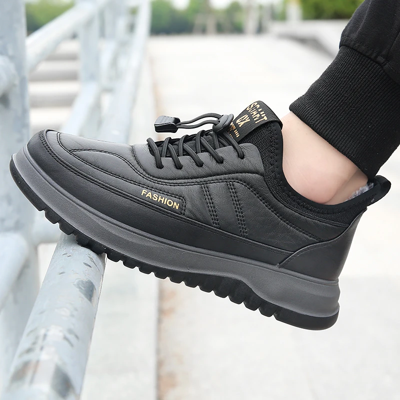 老北京布鞋秋季男士老年鞋舒适休闲软底秋冬轻便防水中老年爸爸鞋