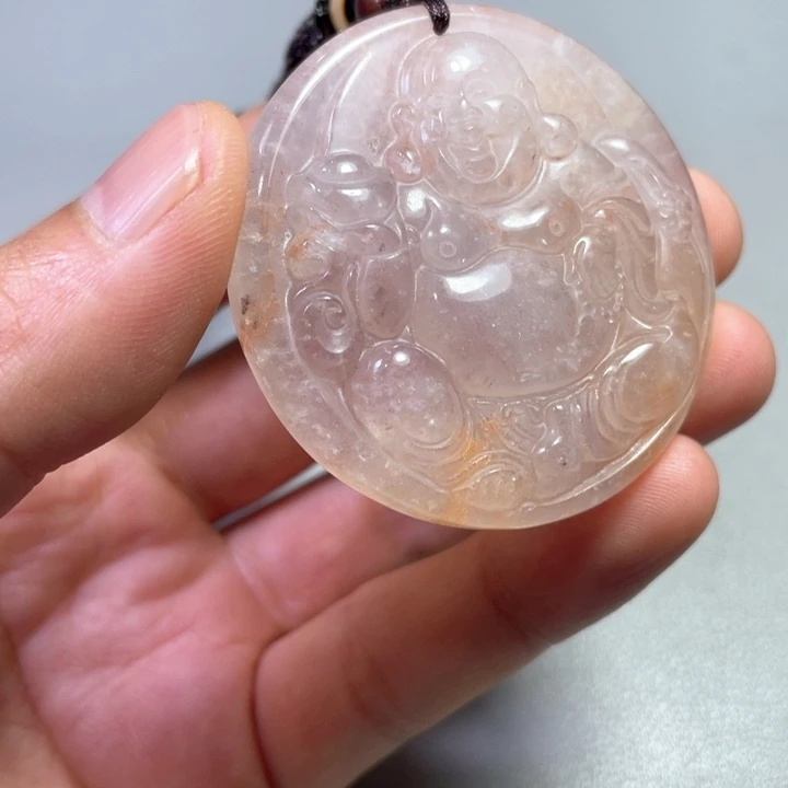 和田玉吊坠(不含链)未镶嵌毛*虫