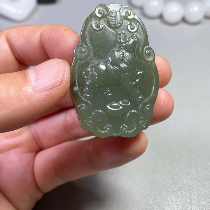 和田玉吊坠(不含链)未镶嵌犇