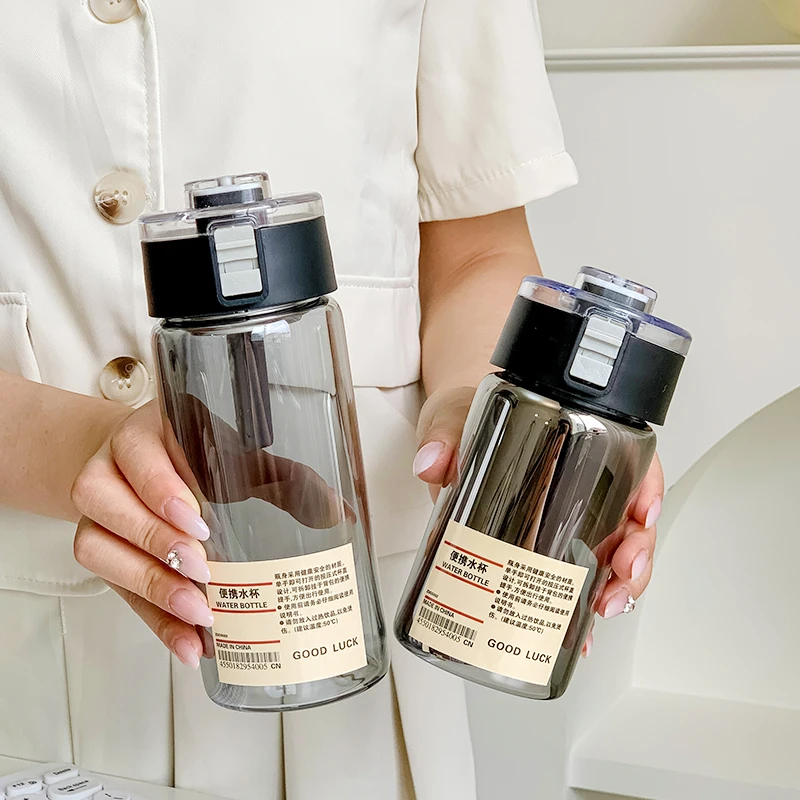 简约带茶漏玻璃水杯高颜值水杯便携玻璃杯泡茶杯子耐高温带盖杯子