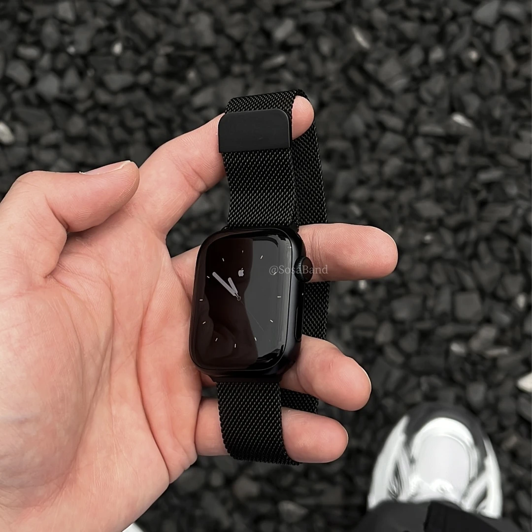 SosaBand简约纯色米兰磁吸适用苹果S11手表带10AppleWatchultra3i