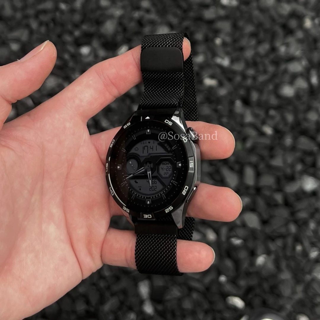 SosaBand简约纯色米兰尼斯适用华为手表GT6表带3Pro/watch5x2三星