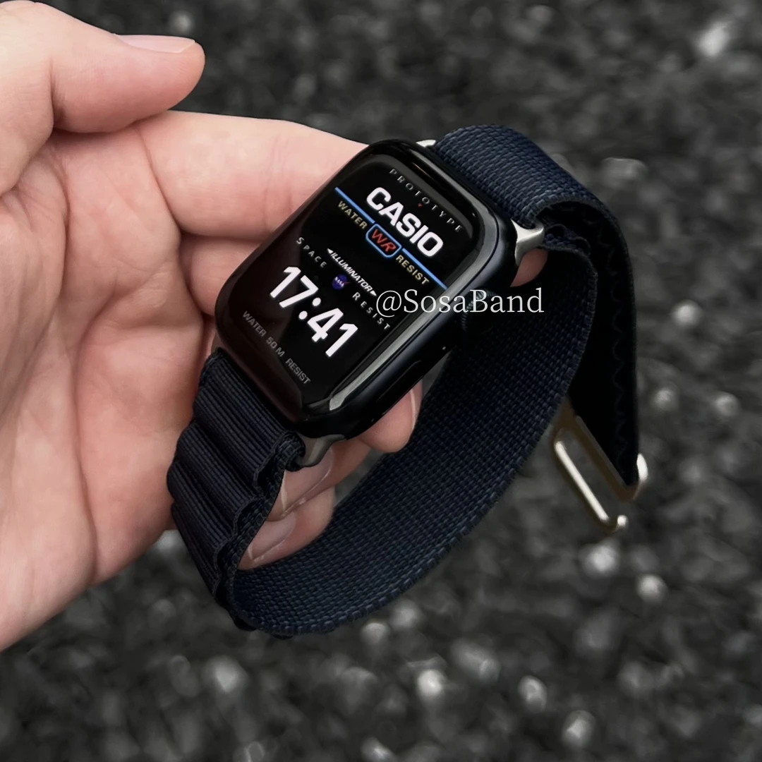 SosaBand高山回环尼龙编织适用苹果S11手表带10AppleWatchultra3i