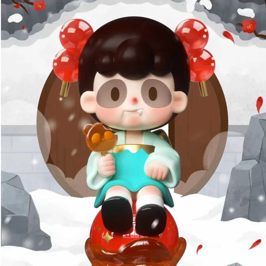 【拆盒】PANCY二代民间艺术家熊猫妹妹潮玩摆件盲盒手办