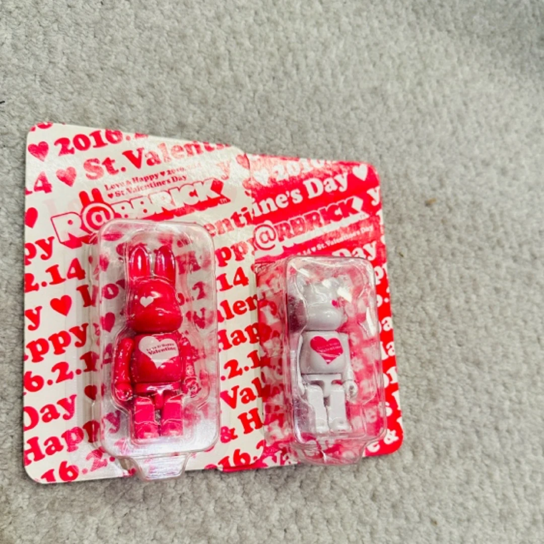 BE@RBRICK 积木熊 情人节一对100%