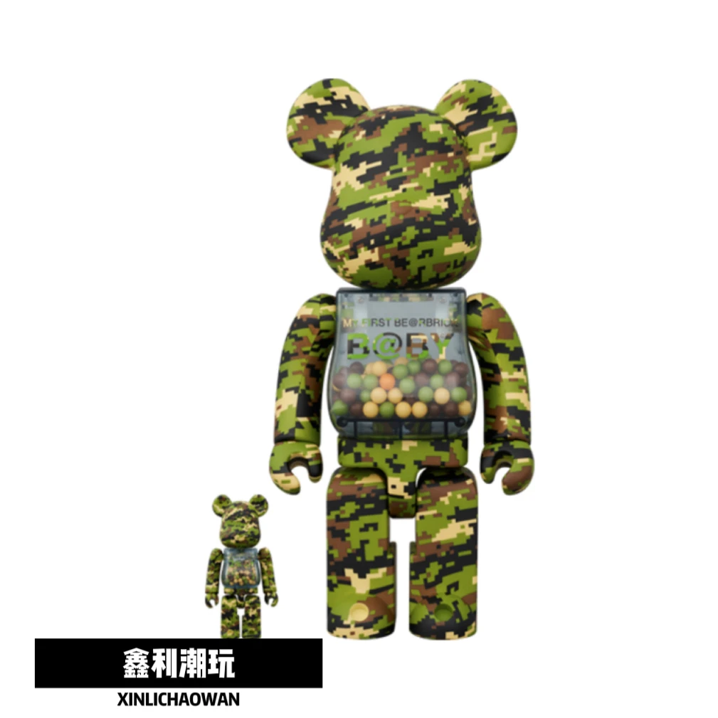 [预定]Bearbrick 积木熊 迷彩千秋 100%+400%  /1000%