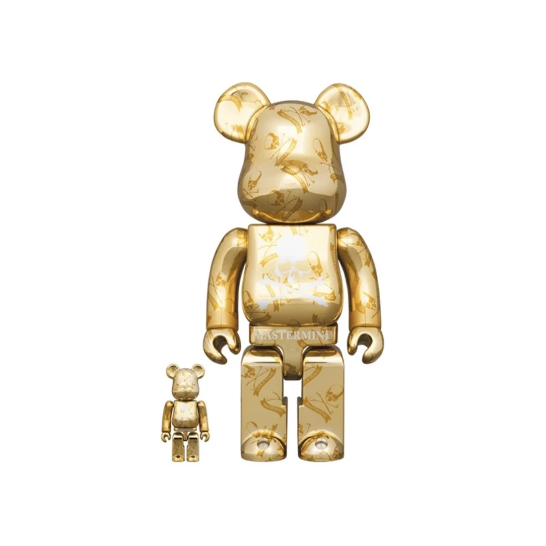 BE@RBRICK 积木熊 400%+100 金色电镀MMJ 展会限定
