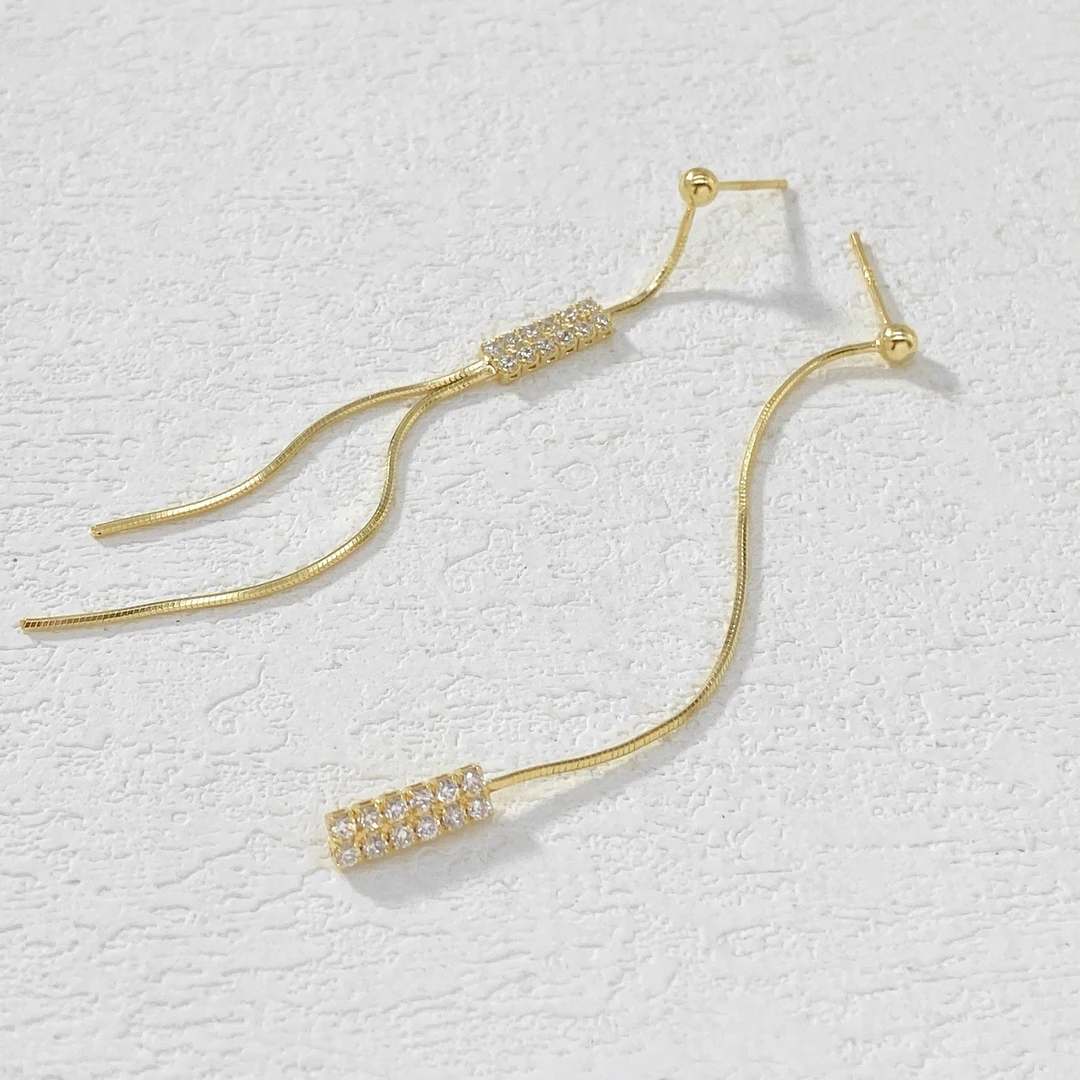 925银耳饰 ——木木（QA325）AB款 925银耳饰