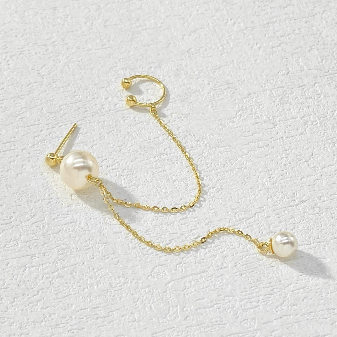 925银耳饰 ——木木（QA357）单只装 左右耳骨夹 925银耳饰