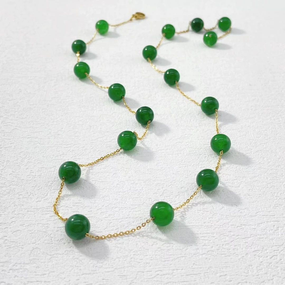 钛钢项链 木木（ZF1665）52厘米 新中式满天星项链