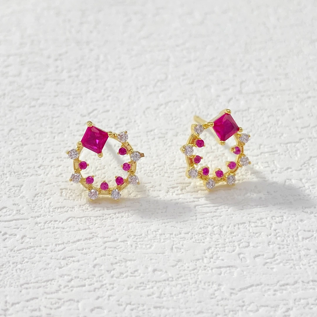 铜合金耳饰 木木（LY1990）经典款上班族可佩戴小耳钉