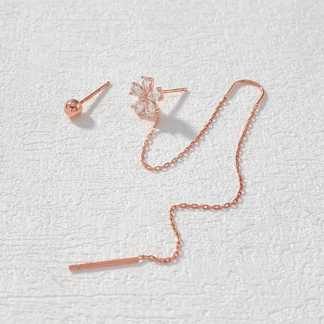 925银耳饰 ——木木（QA1159）AB款 2只装 925银耳饰