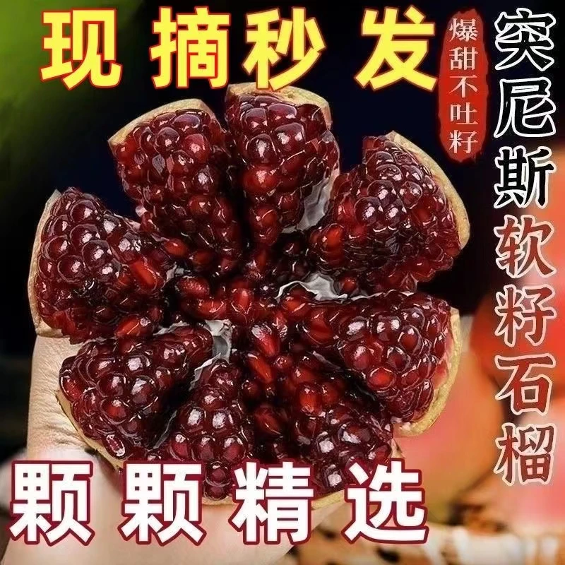 【琥鲜生】正宗突尼斯软籽石榴3/5/9斤新鲜水果坏果包赔爆甜现发