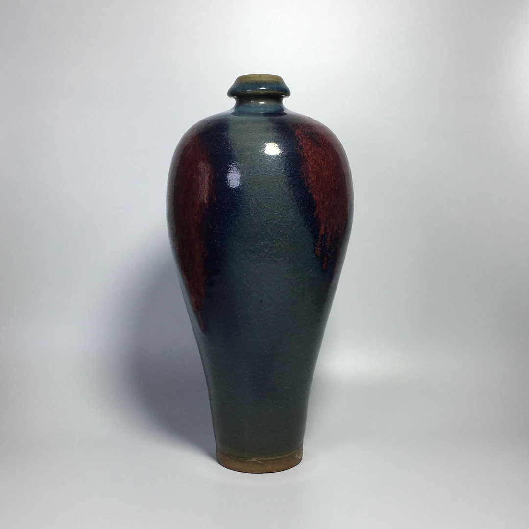 钧窑钧瓷梅瓶 摆件 陶瓷 窑变釉