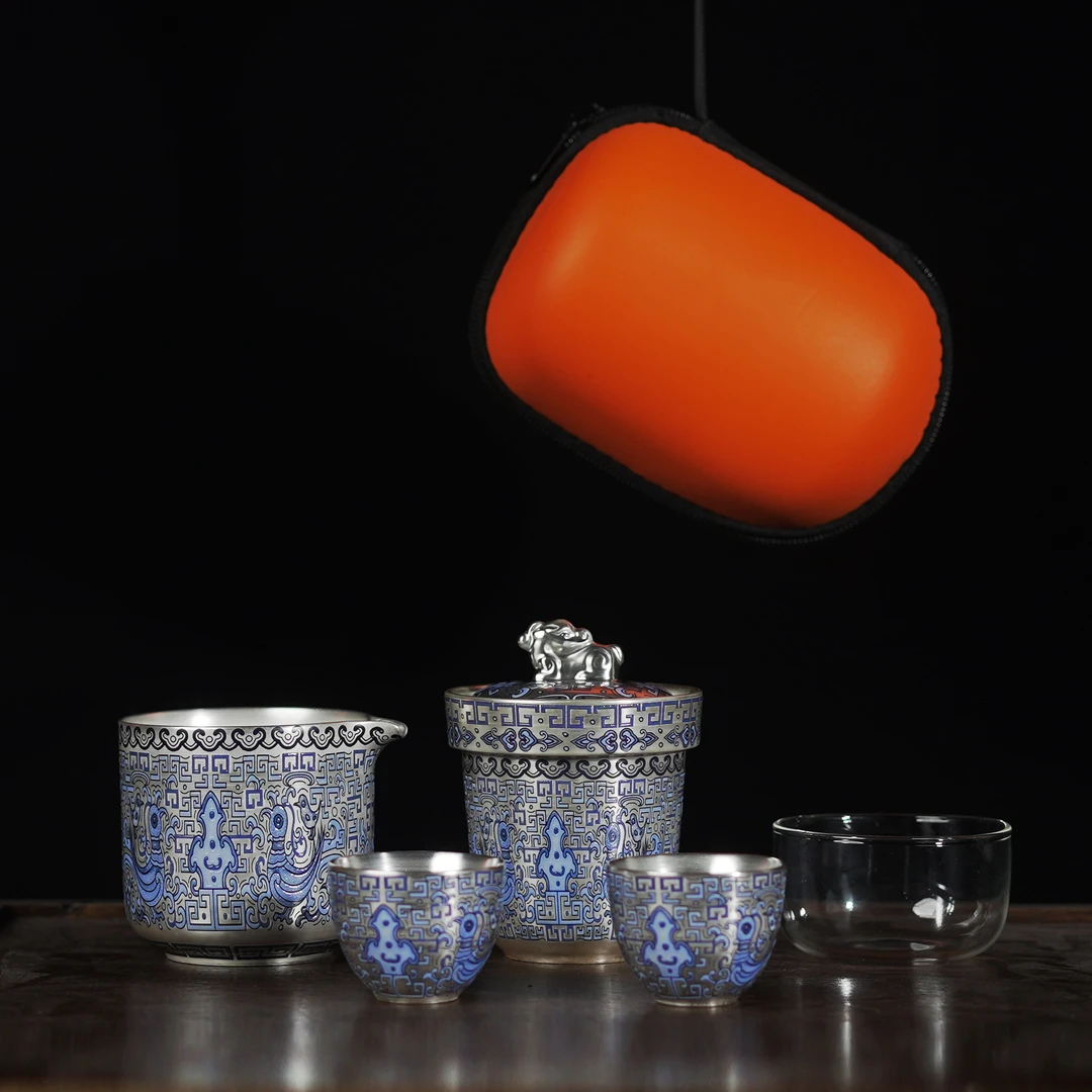 银【玄鸟】一壶二杯-旅行套LC