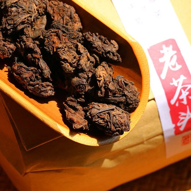 普洱茶熟茶老茶头陈年金芽精选陈年老茶头大分量勐海老茶醇厚好喝