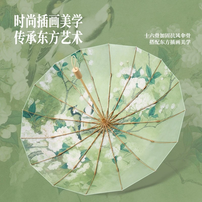 【2025年新款】【16骨彩胶】太阳伞女防晒防紫外线遮阳伞两用晴雨伞