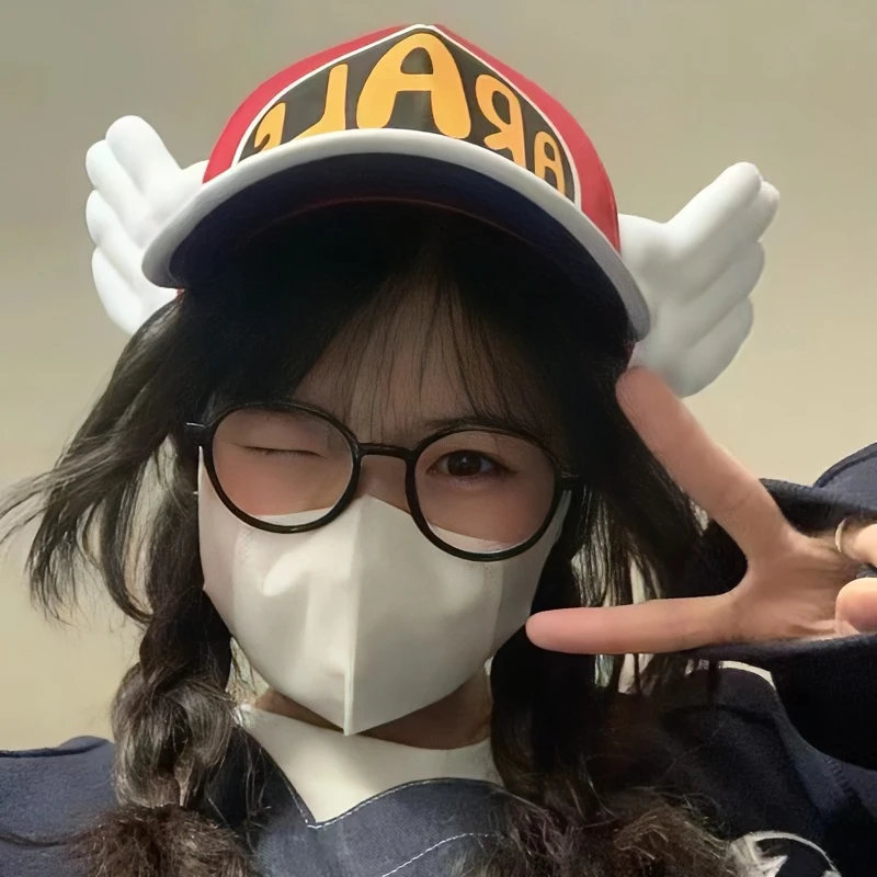 【阿拉蕾帽子】可爱翅膀春秋时尚鸭舌帽户外个性休闲百搭ins遮阳