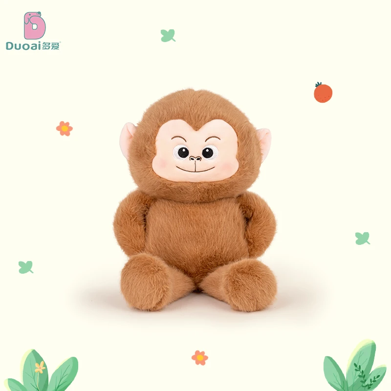 佛系小猴子毛绒玩具可爱表情系列公仔儿童安抚玩偶送男女生日礼物