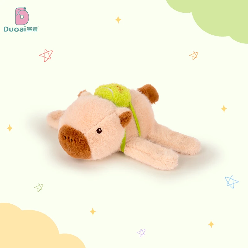 运动风capybara水豚鼠啪啪圈毛绒卡皮巴拉丑萌手环送男女生日礼物