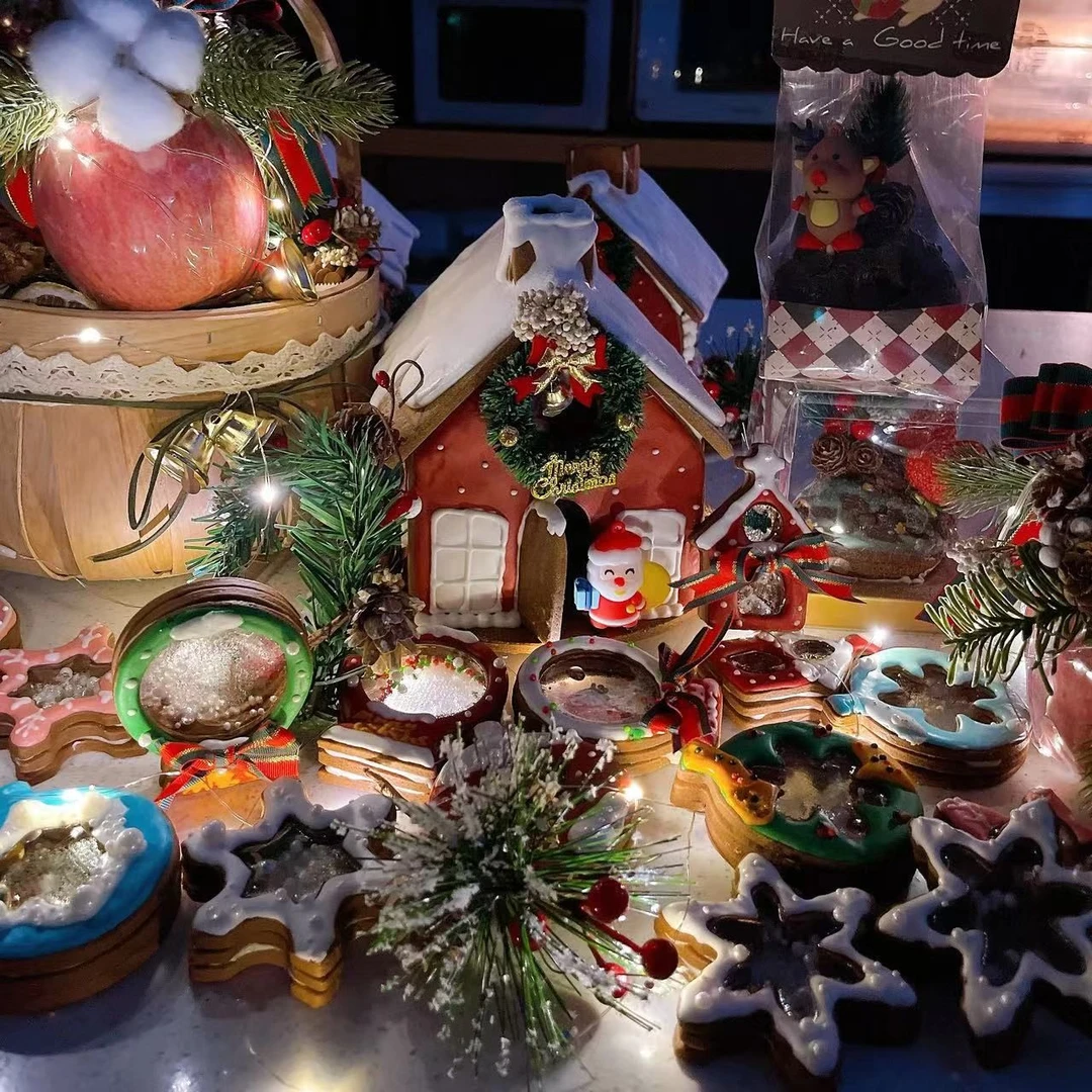 课程 | 圣诞节主题饼干糖果屋制作合集教学