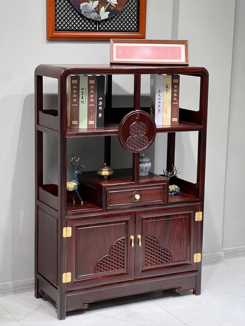 【以木作木】黑酸枝福禄博古 储物 收纳柜 书柜86-36-128