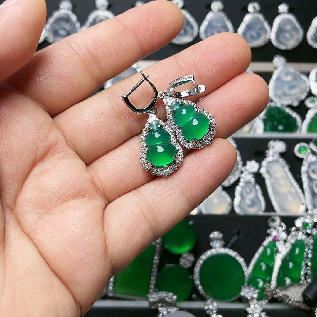 玛瑙/玉髓耳钉合金