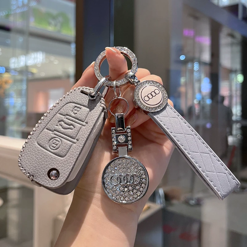 适用奥迪钥匙套女a6l/a4l/q5l/a3/q3/q2l/a4/a6/q5汽车钥匙保护壳