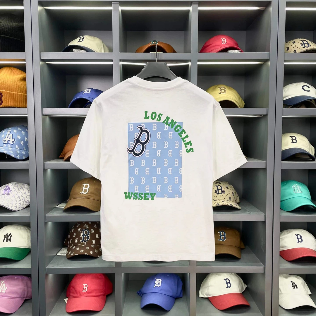 DXBX 男女情侣款老花夏季宽松时尚百搭短袖24夏季新款6MJ6198