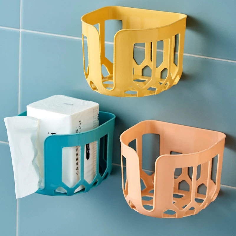 纸巾盒家用卫生间厕所卷厕纸抽纸巾架卫生纸置物架免打孔壁挂式